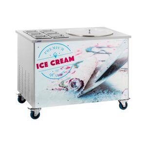 Stroj na rolovanou zmrzlinu thajská zmrzlina Ø 50 x 2,5 cm 6 nádob s víky - Stroje na rolovanou zmrzlinu Royal Catering