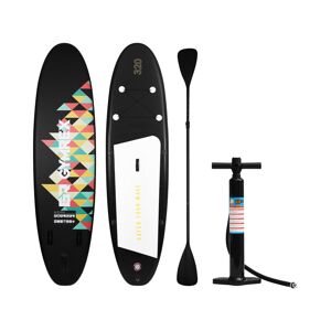 B-zboží Nafukovací stand up paddleboard 130 kg černý - Zboží z druhé ruky Sport a zdraví Gymrex