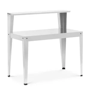 Přesazovací stolek s policí pozinkovaná ocel 112 x 61 x 109 cm - Zahradní lavičky na klečení Uniprodo