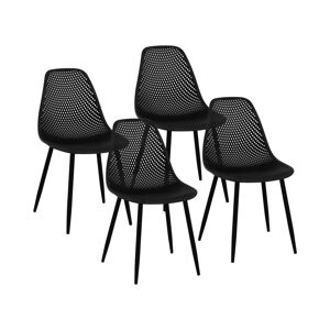 B-zboží Židle 4dílná sada až 150 kg sedák 52 x 46,5 cm černá - Zboží z druhé ruky Potřeby pro gastronomii Fromm & Starck