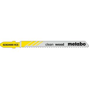 Metabo Plátky pro přímočaré pily Metabo 5 ks "clean wood" 74/ 2,5 mm, HCS 623634000