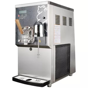Výrobník ledové tříště s šejkrem na mléko 24 l / 4 l 50 kg/h LED displej - Výrobníky ledové tříště Royal Catering