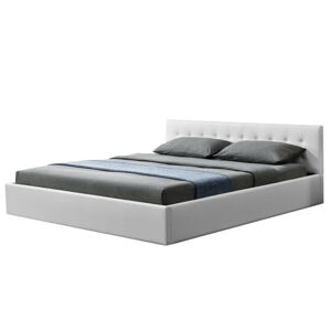 Juskys Čalouněná postel ,,Marbella" 180 x 200 cm - bílá